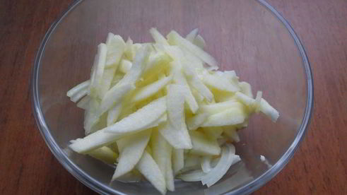 закуска из яиц и яблок