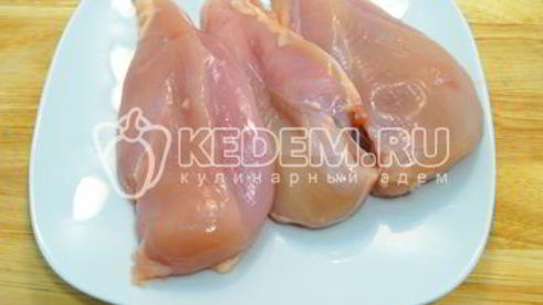 закуска острые куриные ломтики