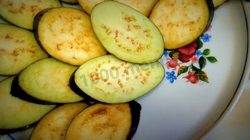 закуска павлиний хвост из баклажан быстро и просто