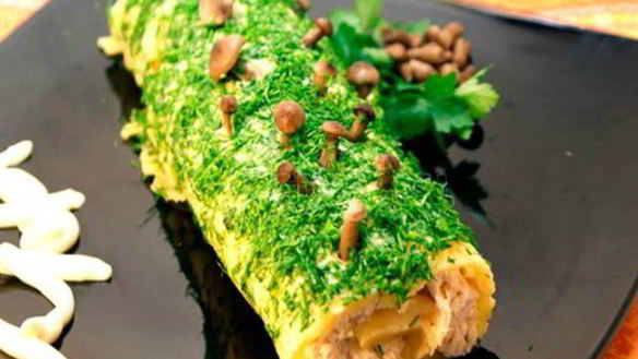 Рецепт Закуска Ведьмино полено