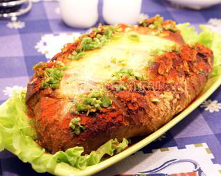 Запеченный багет