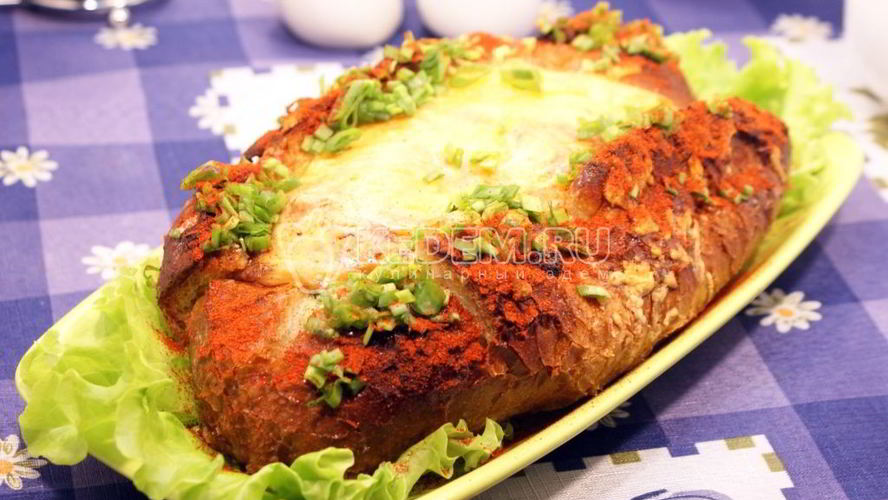 Рецепт запеченный багет