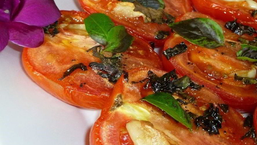 Рецепт запеченные помидоры с чесноком