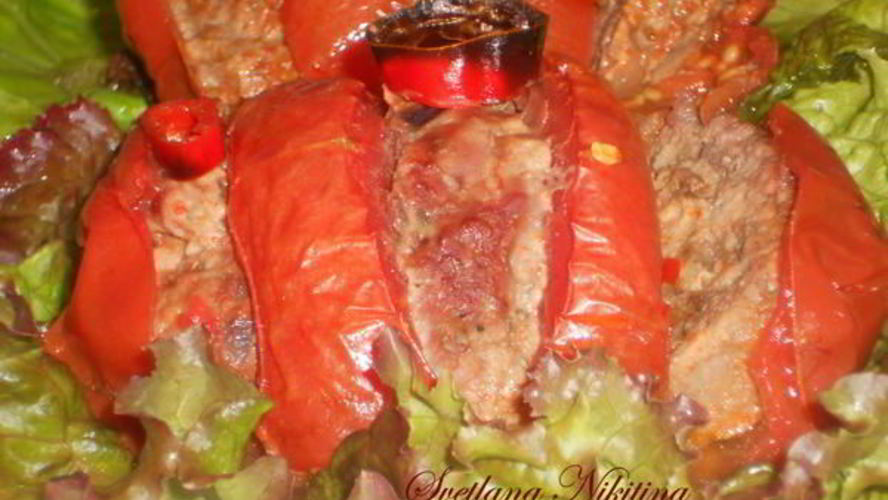 Рецепт запеченные помидоры с мясом