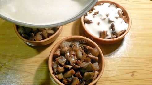 жульен с грибами и сметаной