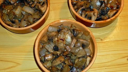 жульен с грибами и сметаной