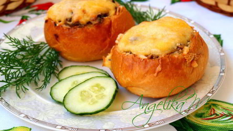 Рецепт жульен в булочках