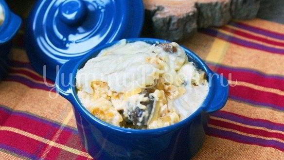 Рецепт Жюльен с курицей и шампиньонами